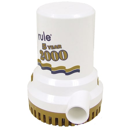 Rule 2000 G.P.H. "Gold Series" Bilge Pump 09